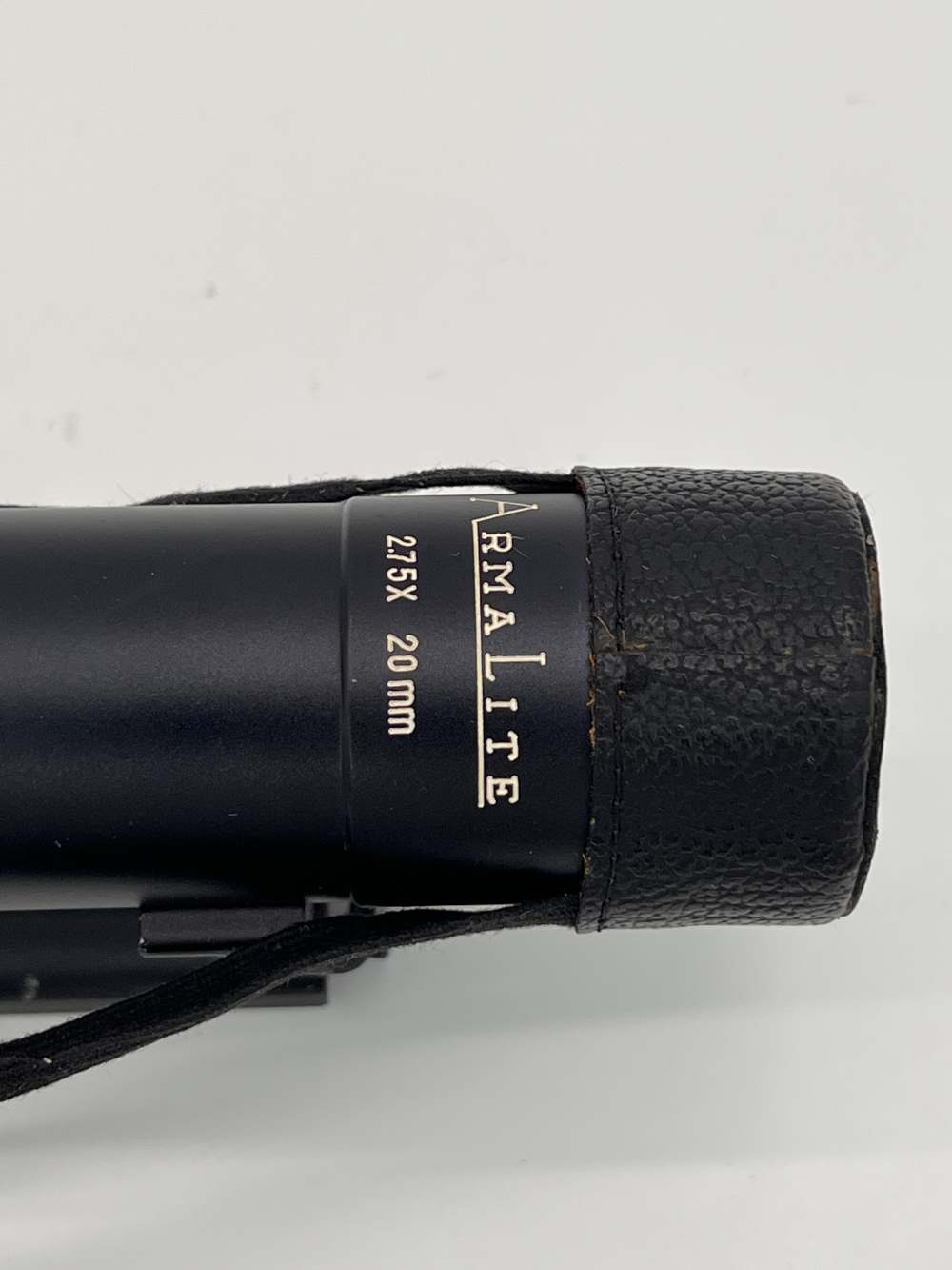 Vintage ArmaLite AR-180 2.75x20mm Scope – Japan Inspected Sticker – Leather-img-2