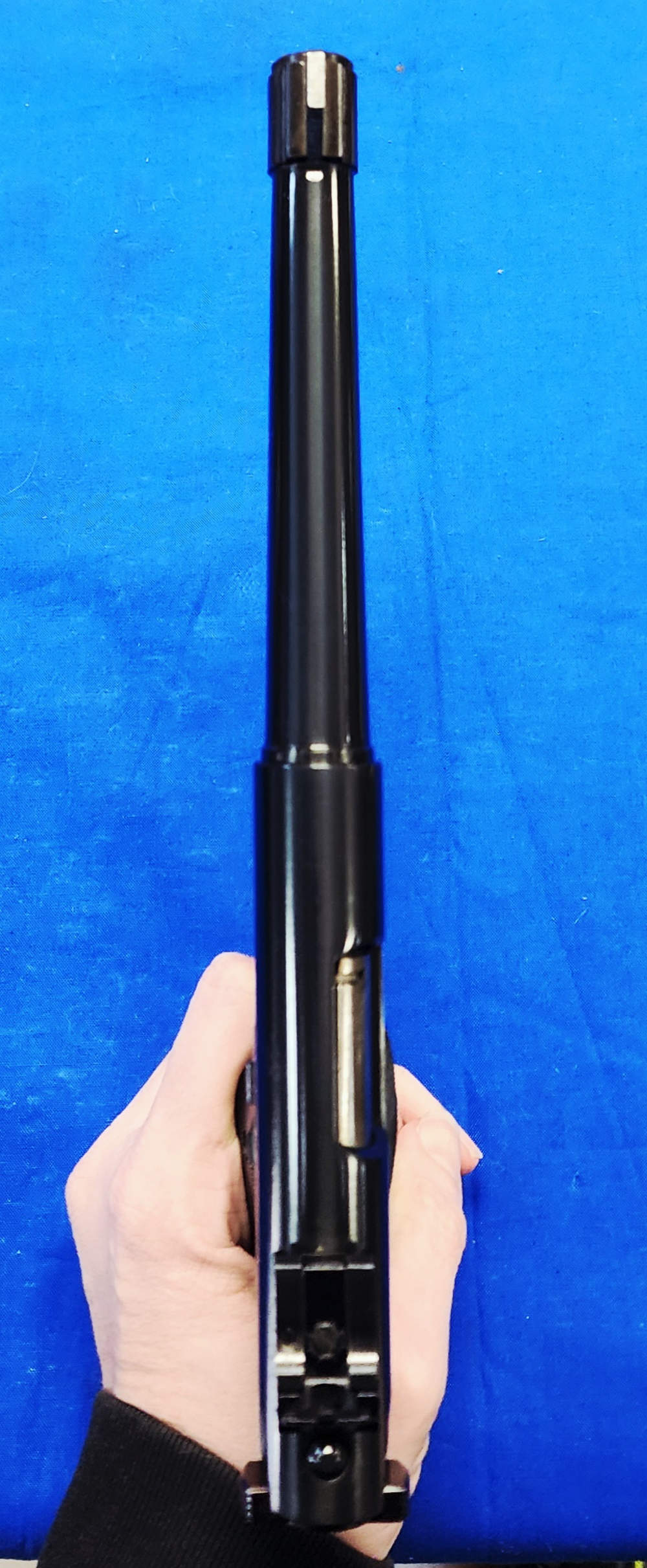 1984 RUGER MARK II TARGET .22LR 7" BLUED, PACHMAYR GRIPS, EXC COND-img-3