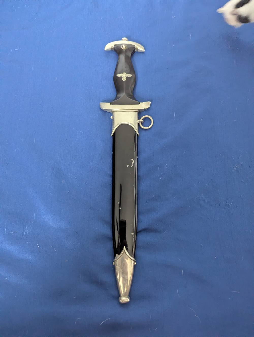 RARE German WWII Inscribed SS Dagger (Rzm M7/37) (PENNY)-img-1