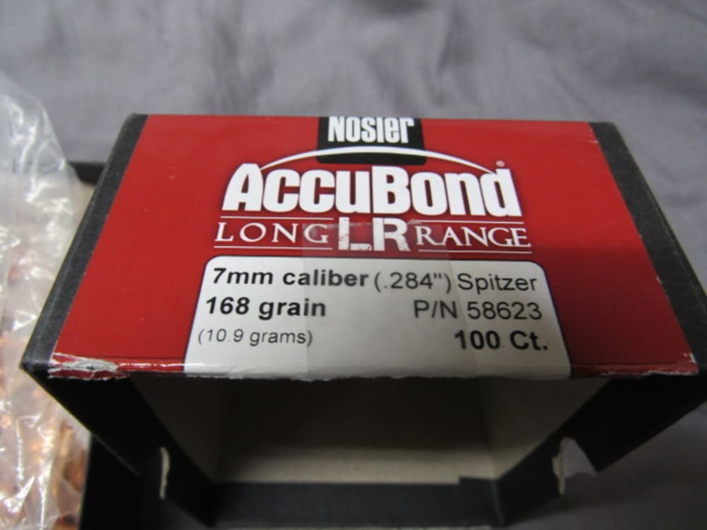 Nosler AccuBond LR Long Range 7MM Spitzer 168gr GPT 73CT Box-img-4