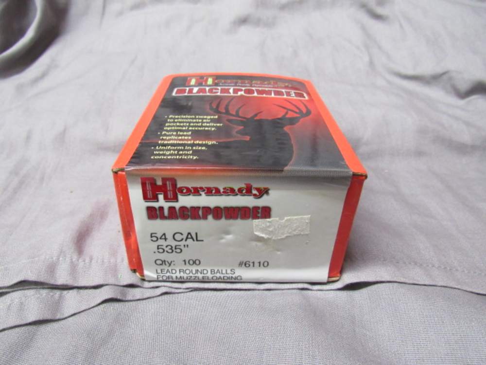 Hornady Black Powder 54 Caliber .535" Lead Round Balls Muzzle Loading-img-0