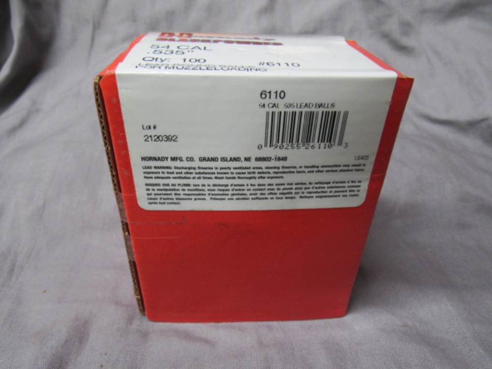 Hornady Black Powder 54 Caliber .535" Lead Round Balls Muzzle Loading-img-4
