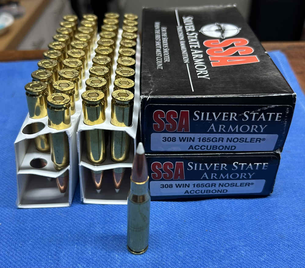 .308 WIN. Ammo - Silver State Armory 150 grain and 165 grain AccuBond -img-5