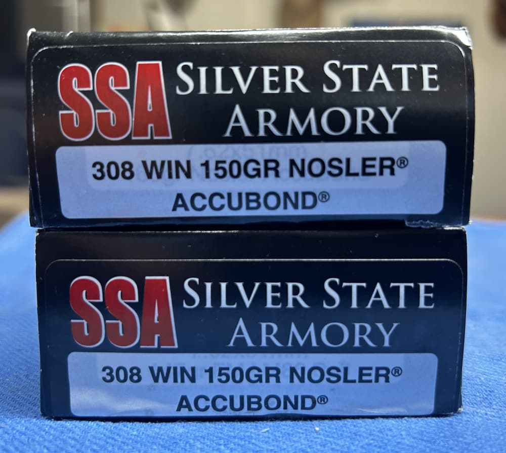 .308 WIN. Ammo - Silver State Armory 150 grain and 165 grain AccuBond -img-2