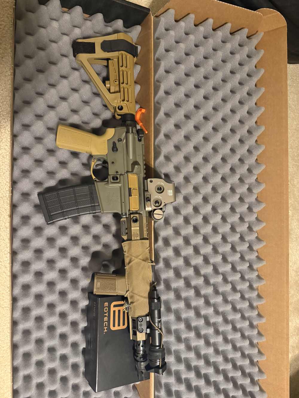 PSA SABRE-15 FORGED 11.5" 5.56 PISTOL W/RIFLE SPEED GAS BLOCK/ EOTECH-img-0