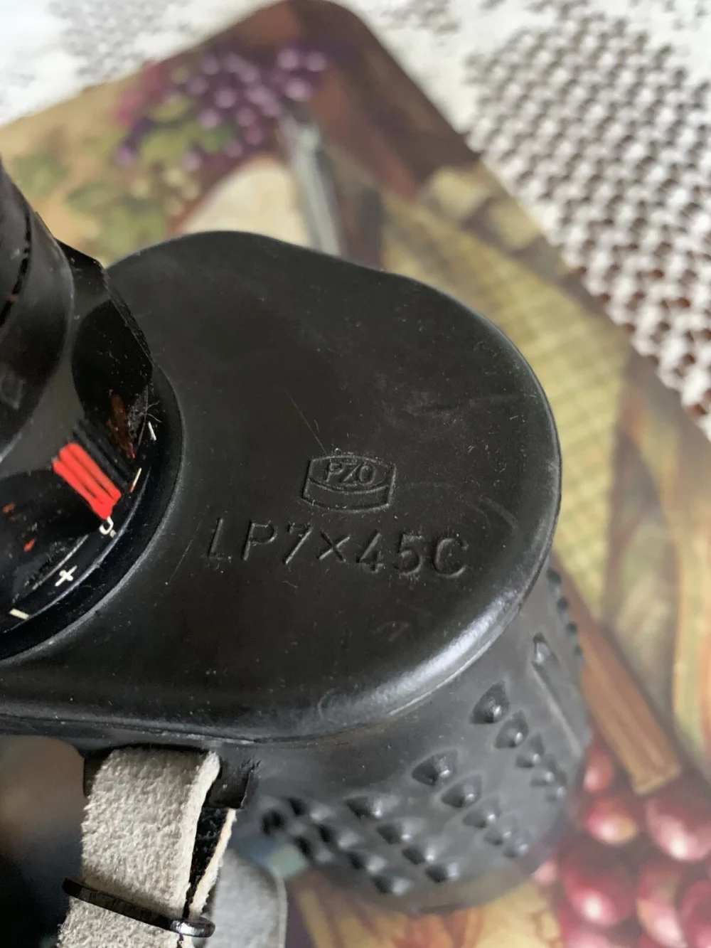PZO LP7 7X45C WITH US NAVY LEATHER CASE CRYSTAL CLEAR SWA BRIGHT OPTICS -img-5
