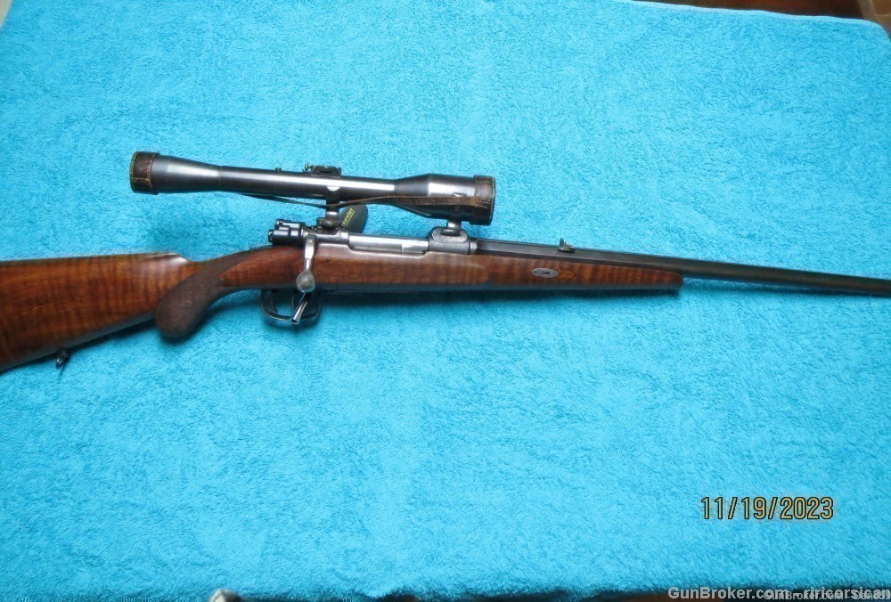 Mauser Custom Rifle Engraved Krupp Steel German #1 Scope Set Triggers -img-20