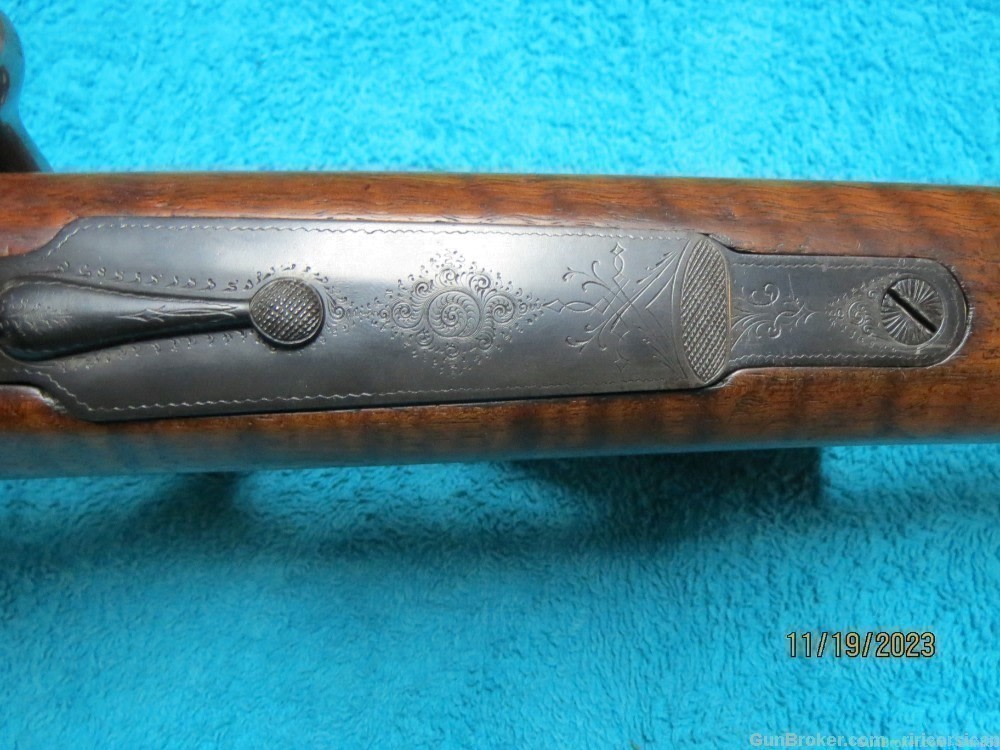 Mauser Custom Rifle Engraved Krupp Steel German #1 Scope Set Triggers -img-21