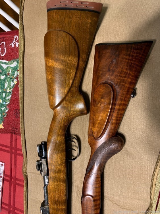 Mauser Custom Rifle Engraved Krupp Steel German #1 Scope Set Triggers -img-3