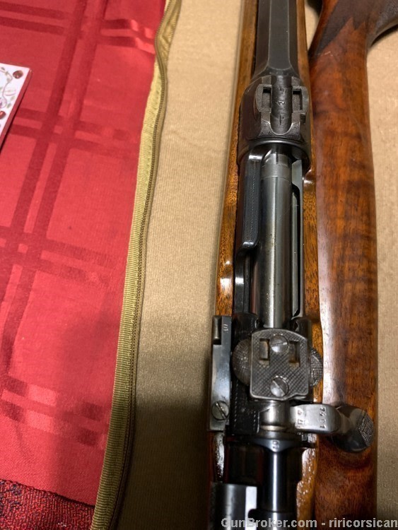 Mauser Custom Rifle Engraved Krupp Steel German #1 Scope Set Triggers -img-12