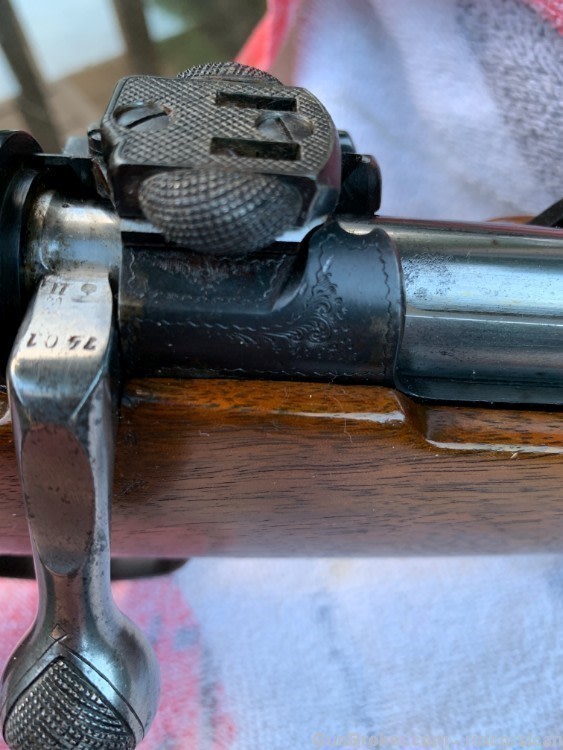 Mauser Custom Rifle Engraved Krupp Steel German #1 Scope Set Triggers -img-56
