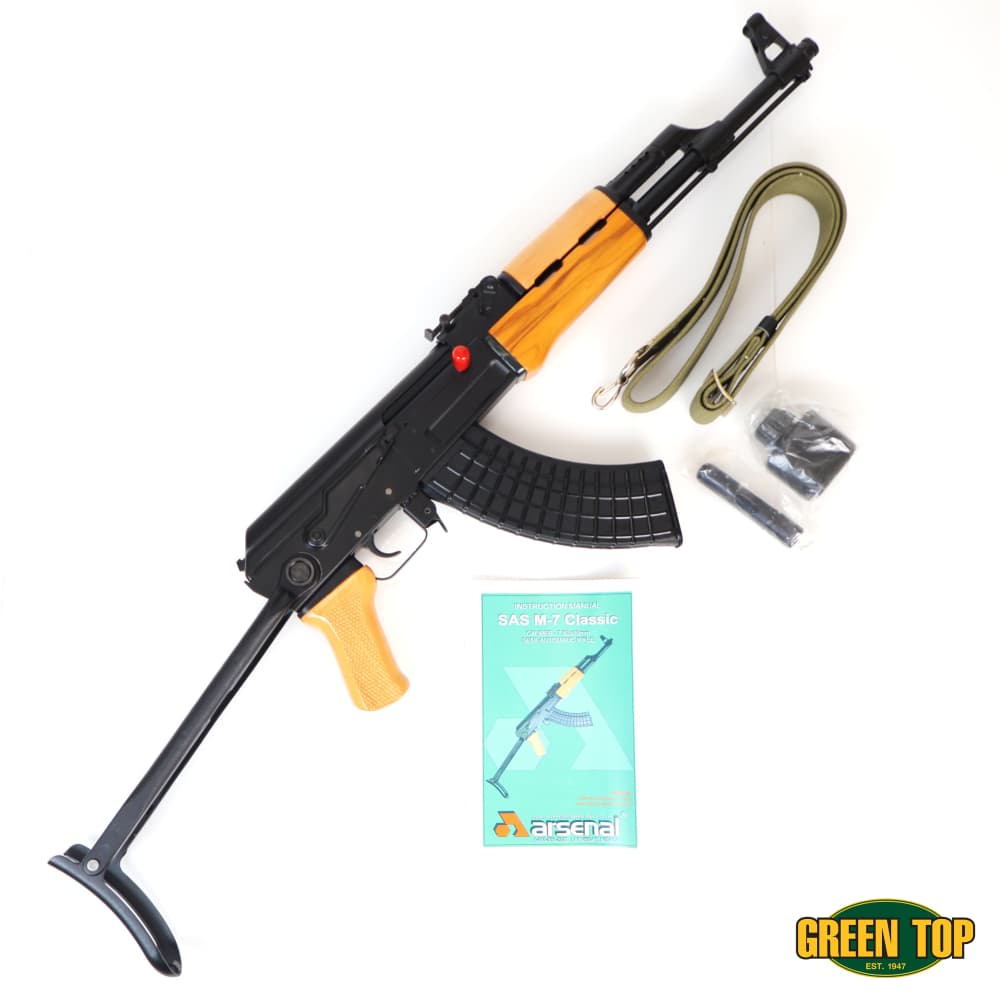 Arsenal SAS M-7 Classic Underfolder 7.62x39 16" Matte/Wood Like New in Box!-img-0