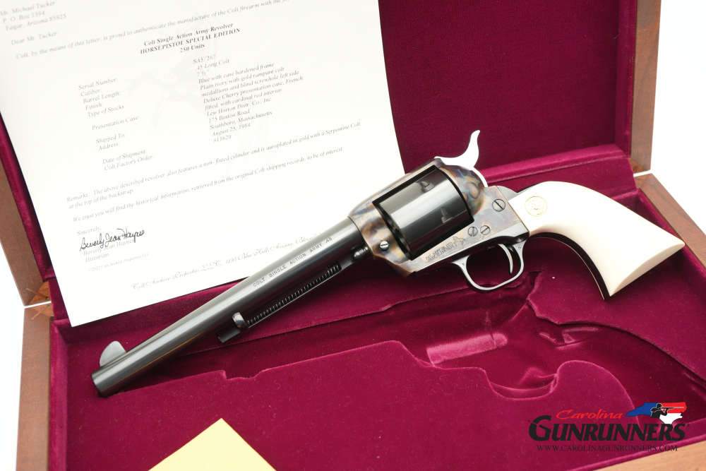 Lew Horton Colt Custom Shop Single Action Army Horsepistol .45 Colt 7.5"-img-0