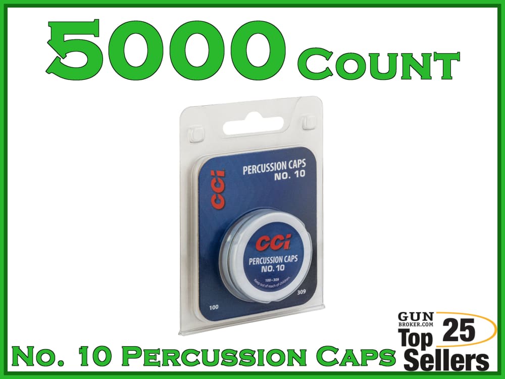CCI No. 10 Percussion Caps 309 5000ct -img-0
