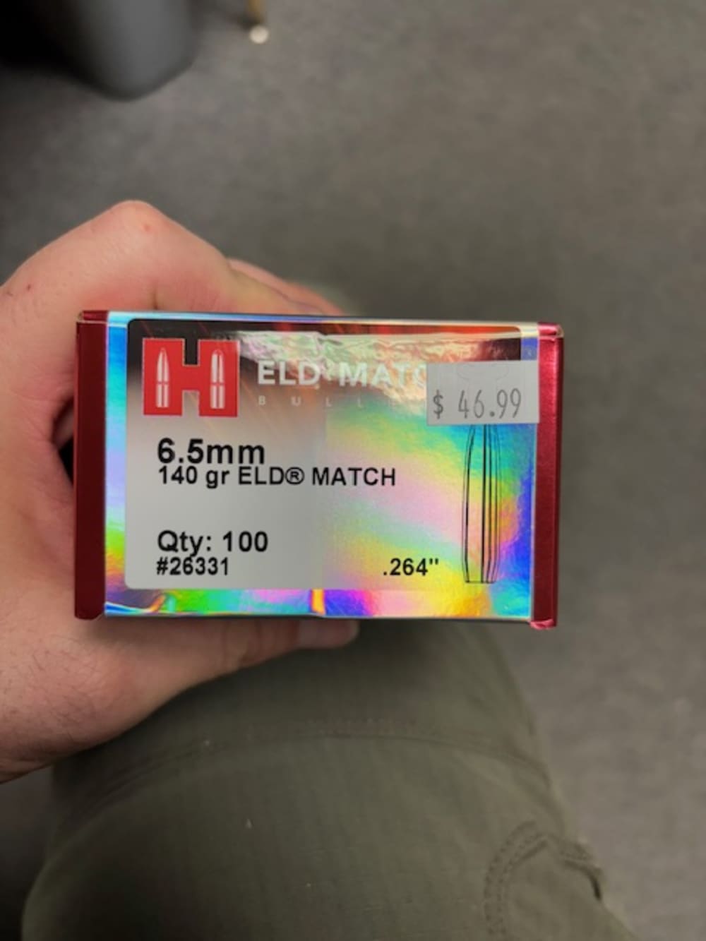HORNADY 6.5MM 140GR ELD-M BULLETS 100CT BOX-img-0