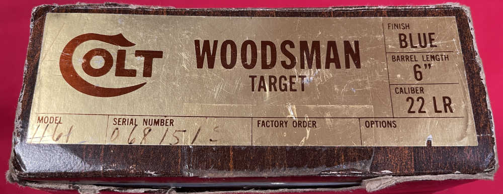 Colt Woodsman 3rd Series .22 LR W/Original Box! Rare! Excellent! No Res!-img-1