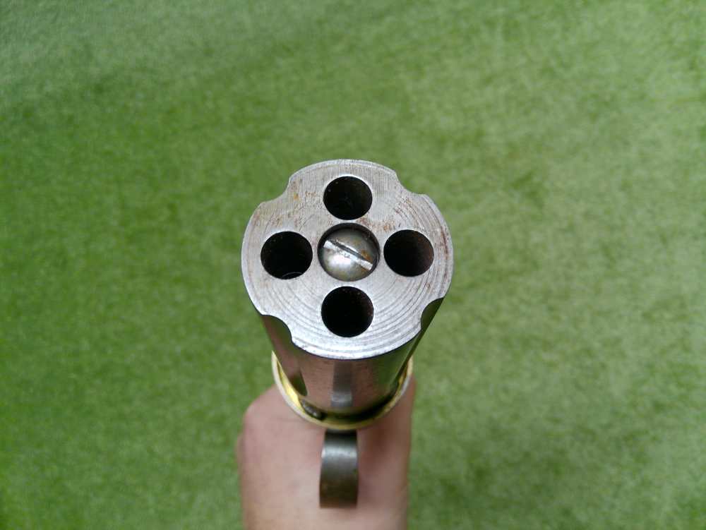4 Shot 36Cal Percussion Cap Pepperbox Revolver Black Powder-img-12