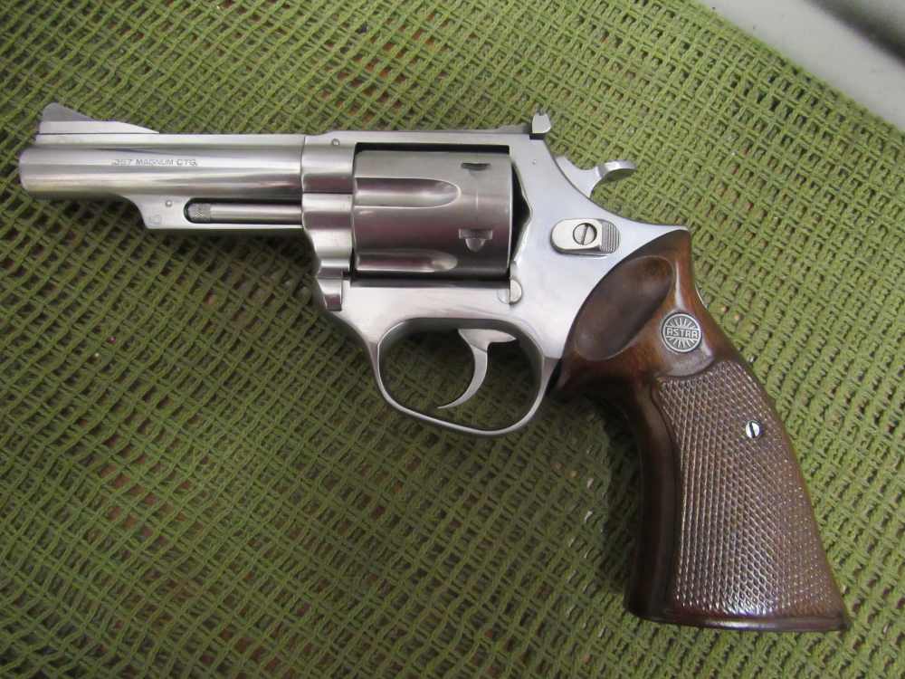 Astra D/A .357 Magnum 4" Stainless Steel Double Action Revolver MFG 1989-img-7