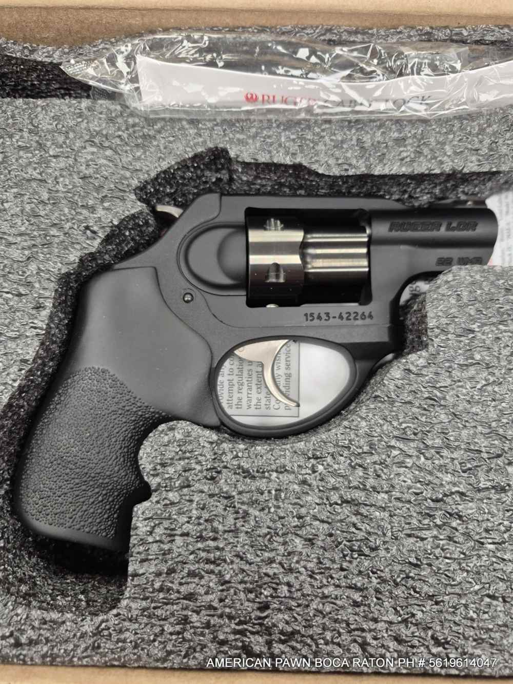 RUGER LCR 22 MAGNUM WMR LCRX 05439, 6-Shot, 22WMR, 1.87? Barrel-img-0