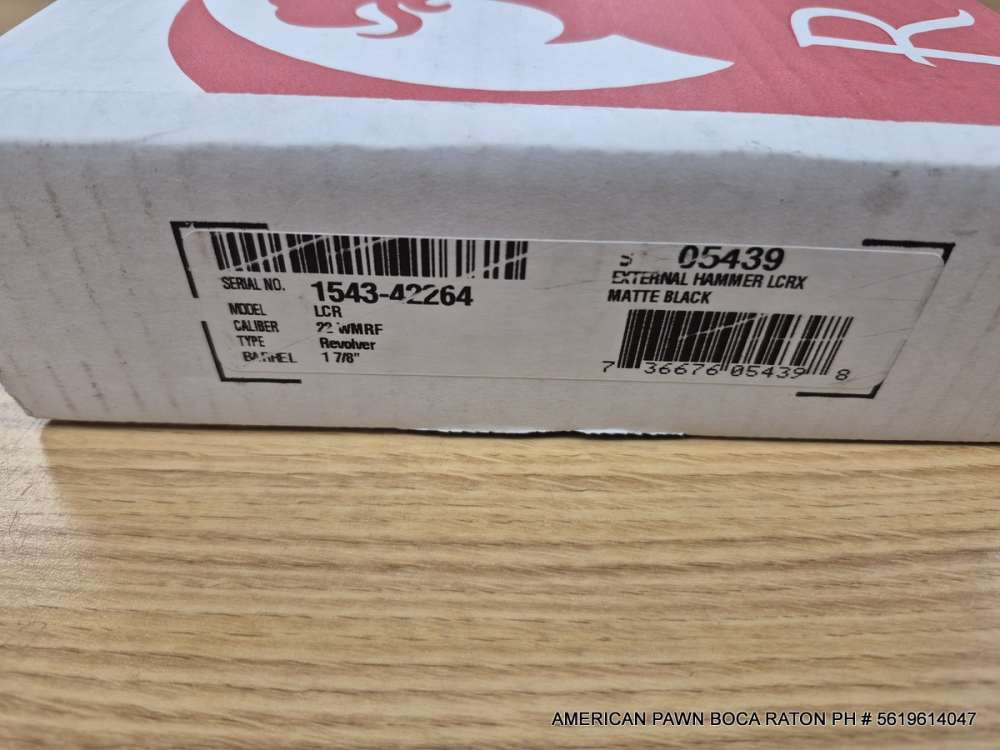 RUGER LCR 22 MAGNUM WMR LCRX 05439, 6-Shot, 22WMR, 1.87? Barrel-img-2