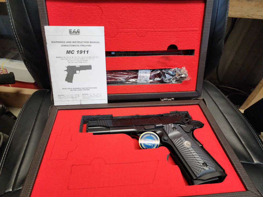PICS! NEW EAA GIRSAN MC1911 S MATCH LUX ENGRAVED .45 ACP 5" 1911 MC-img-3