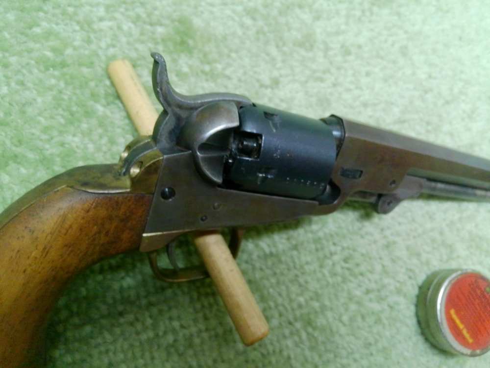 Colt 1849 Hartford Pocket Pistol Made in Italy 36Cal 5.5" Cool Old Gun!-img-14