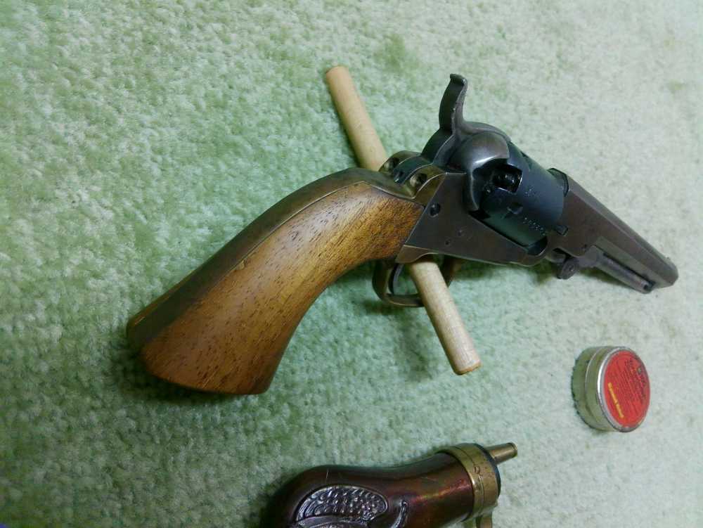 Colt 1849 Hartford Pocket Pistol Made in Italy 36Cal 5.5" Cool Old Gun!-img-13