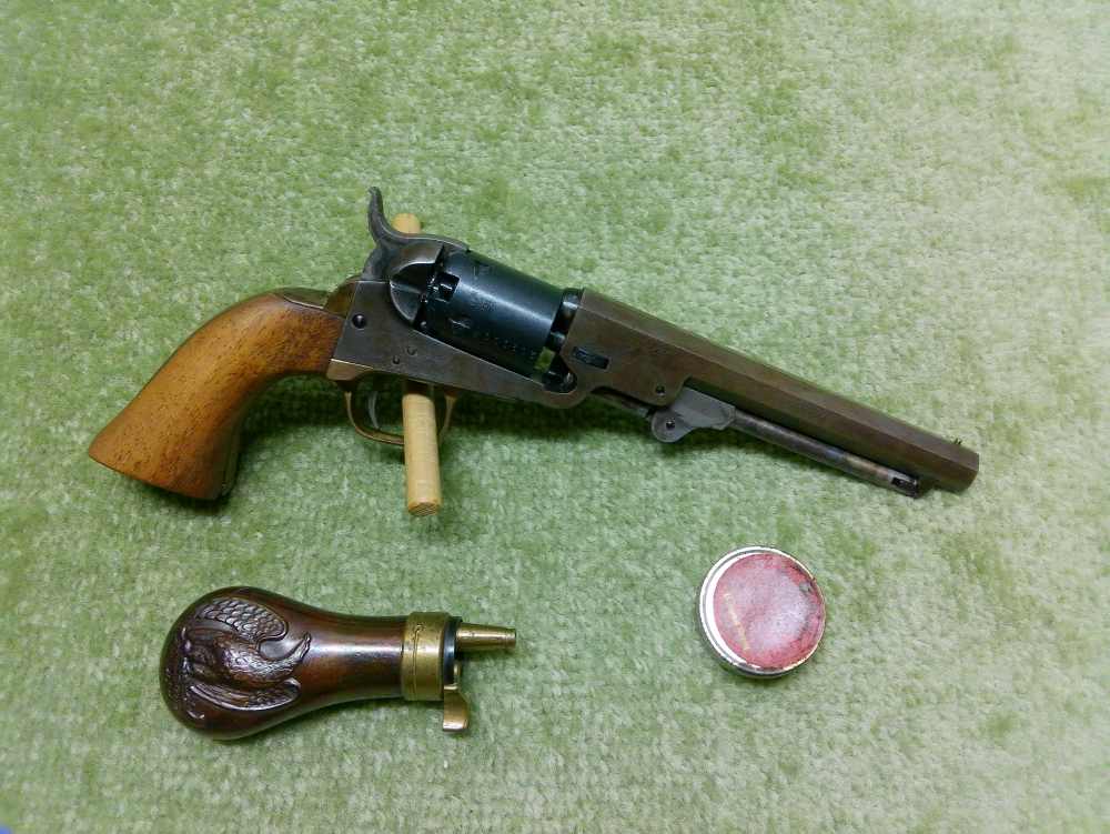 Colt 1849 Hartford Pocket Pistol Made in Italy 36Cal 5.5" Cool Old Gun!-img-12