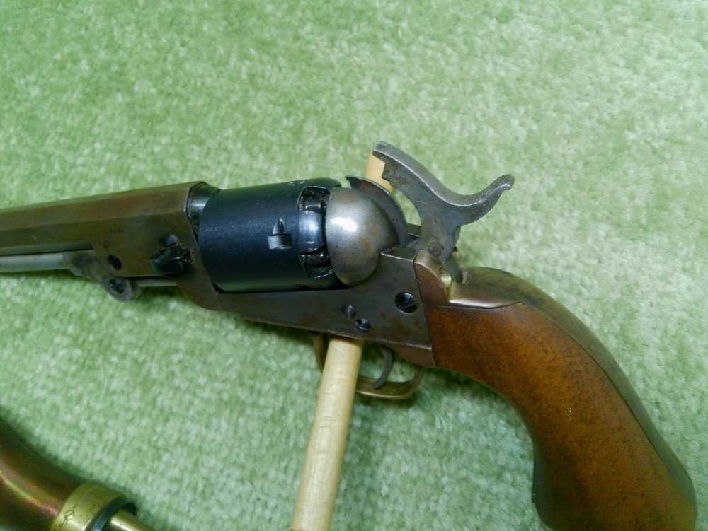Colt 1849 Hartford Pocket Pistol Made in Italy 36Cal 5.5" Cool Old Gun!-img-3