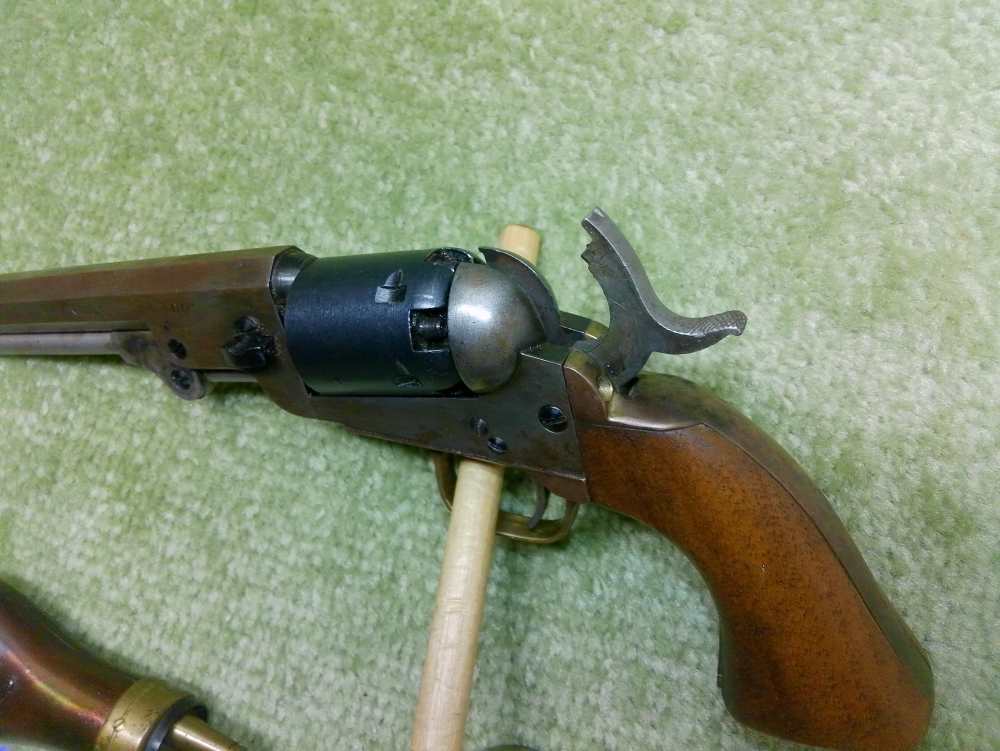 Colt 1849 Hartford Pocket Pistol Made in Italy 36Cal 5.5" Cool Old Gun!-img-4
