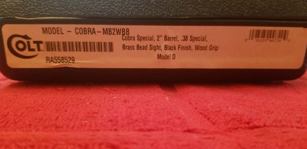 Colt Cobra Special 2in. .38 spl (NIB) Never Fired MB2WBB-img-16