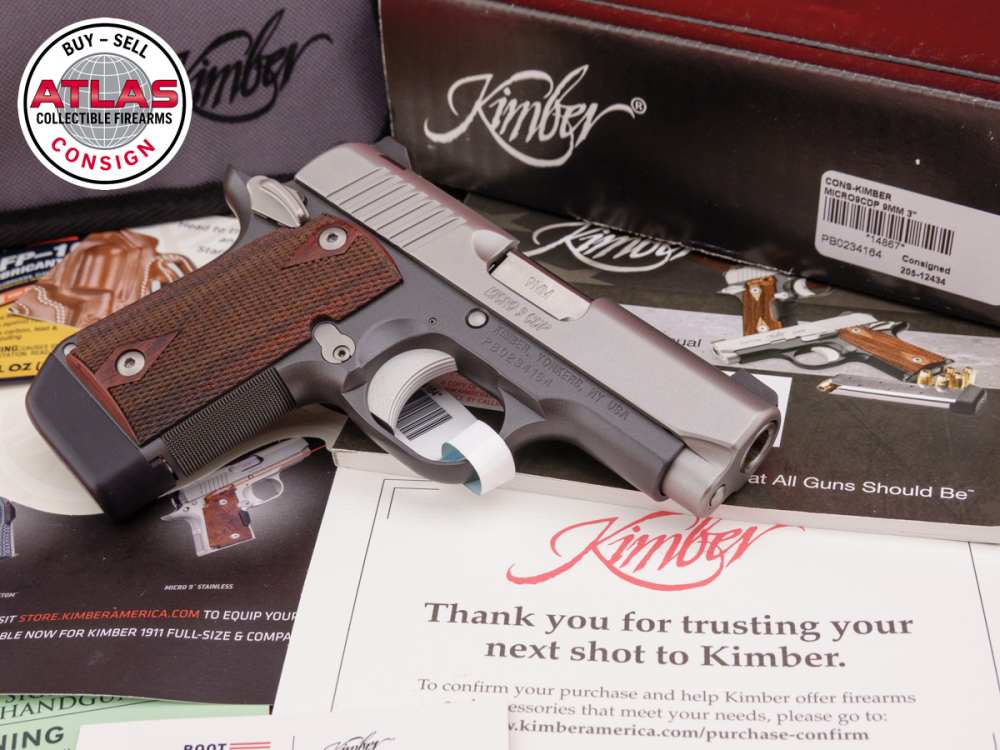 Kimber Custom Shop Micro 9 CDP 9mm 3" Two-Tone Pistol w/ Case-img-7