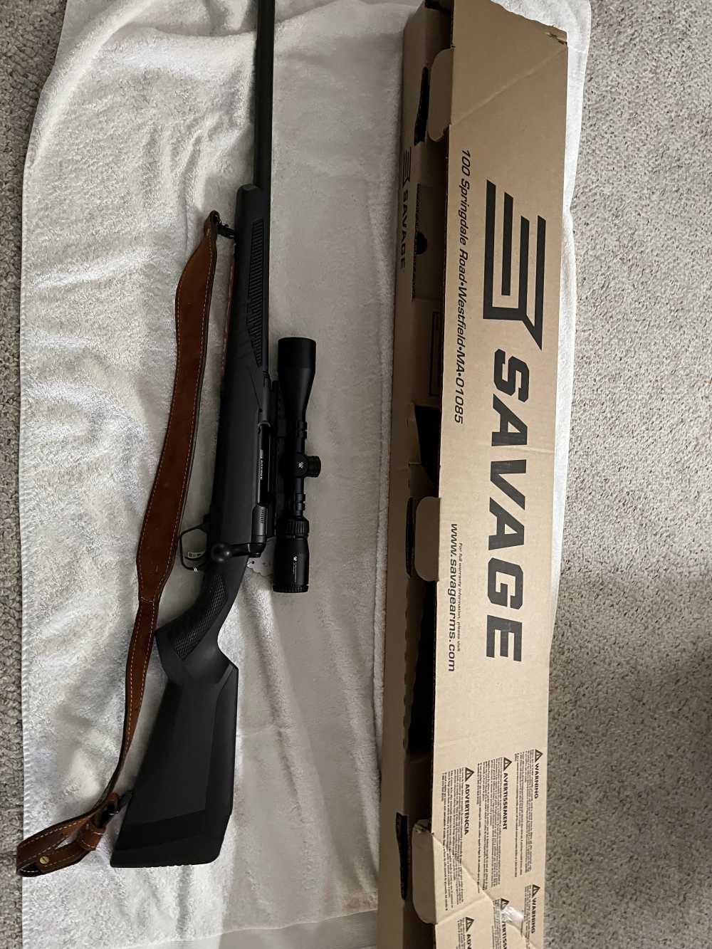 Savage 220 slug gun LH Left Hand Vortex scope sling-img-0