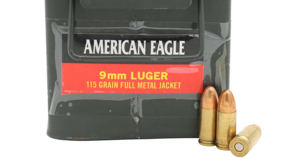 Federal American Eagle 9mm Luger 115gr FMJ Ammo Can of 250-img-1