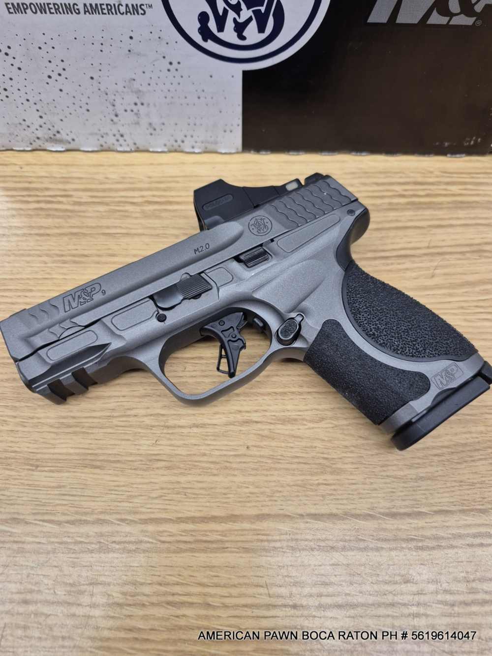 Smith & Wesson M&P9 M2.0 Metal Compact 3.6" 9mm Pistol HOLOSUN SCS MP2-GR -img-0