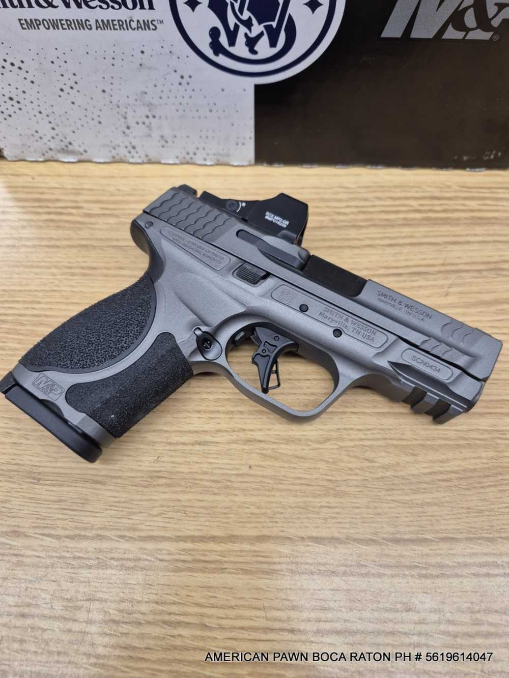 Smith & Wesson M&P9 M2.0 Metal Compact 3.6" 9mm Pistol HOLOSUN SCS MP2-GR -img-2