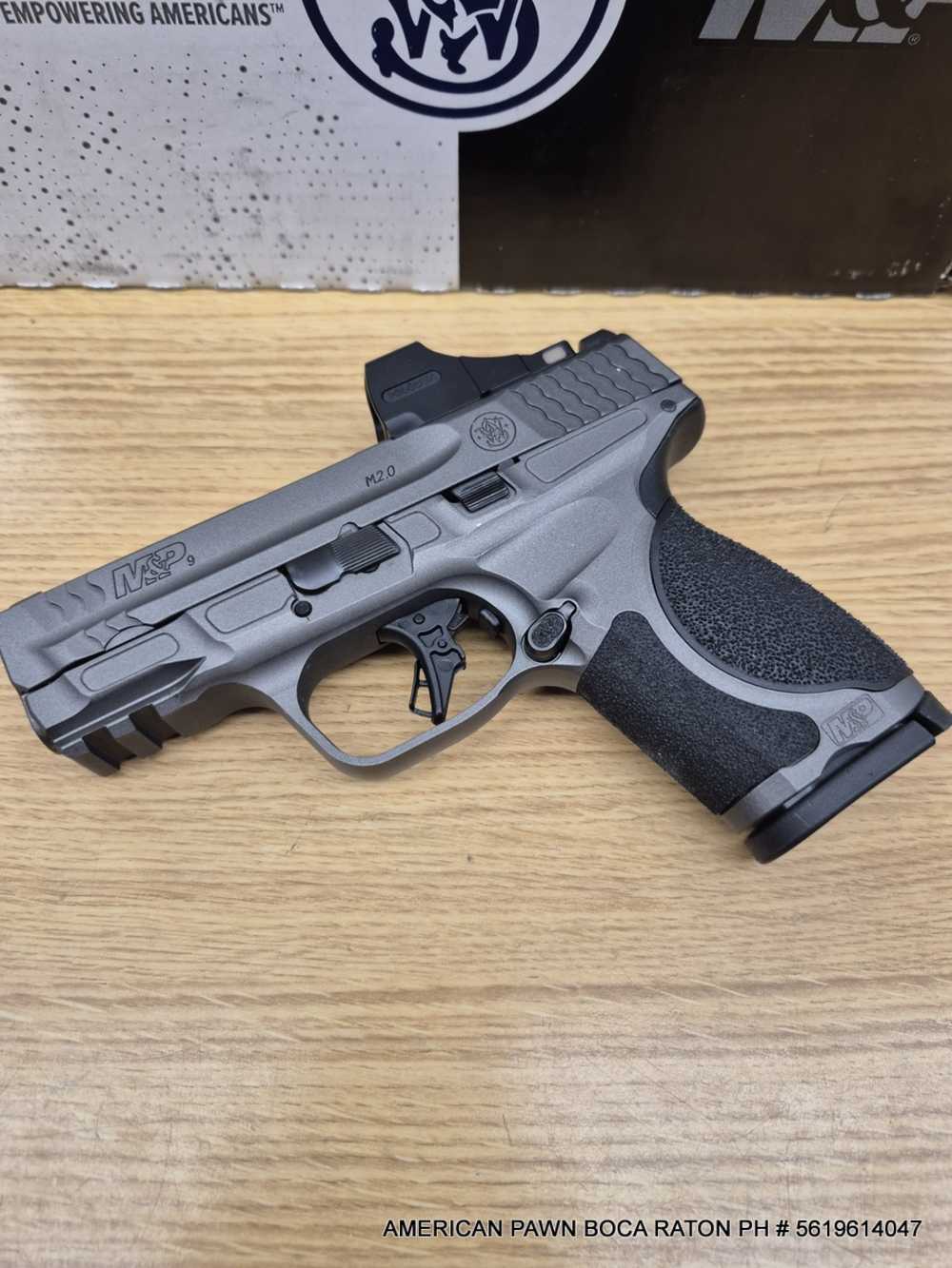 Smith & Wesson M&P9 M2.0 Metal Compact 3.6" 9mm Pistol HOLOSUN SCS MP2-GR -img-1