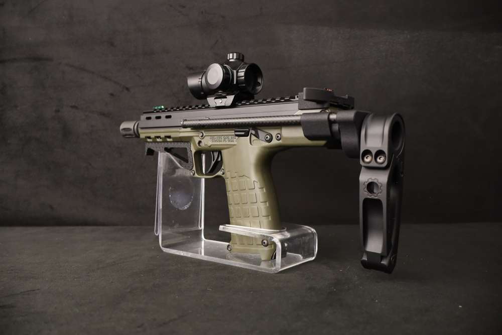 Kel-Tec CP33 .22 LR OD Green 33rd Pistol Tailhook Brace Red Dot MP7 Style-img-13