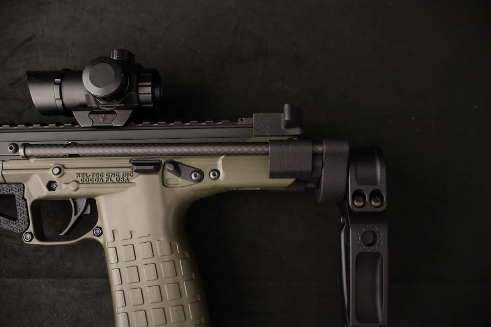 Kel-Tec CP33 .22 LR OD Green 33rd Pistol Tailhook Brace Red Dot MP7 Style-img-4