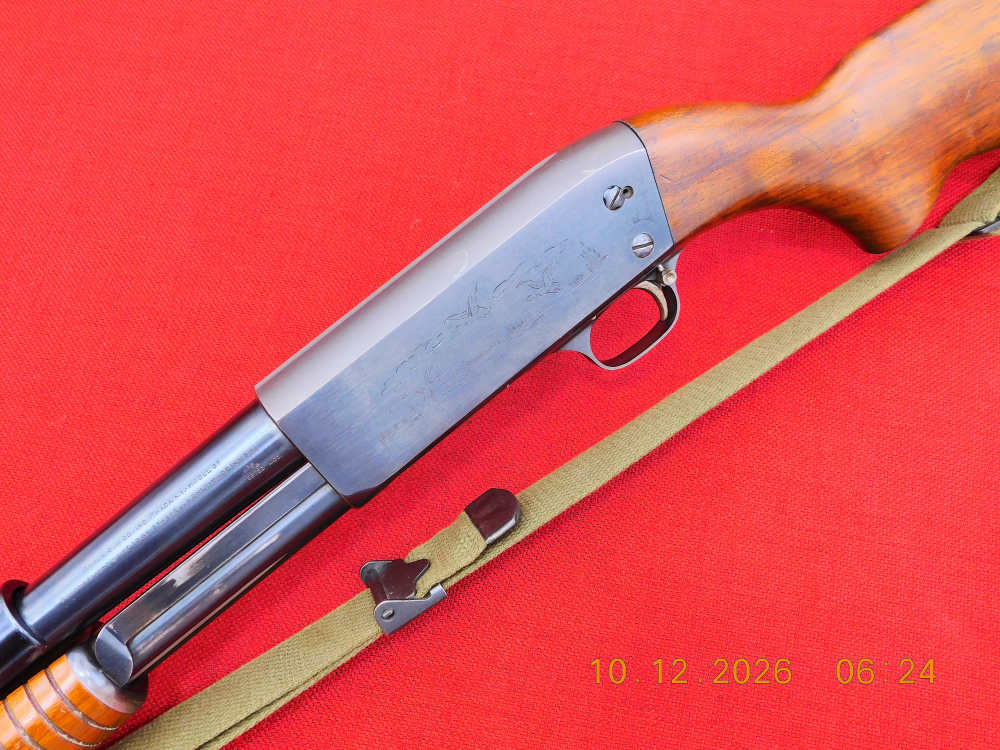 Ithaca Model 37 TRENCH GUN 12ga Slam Fire Shotgun Excellent-img-3