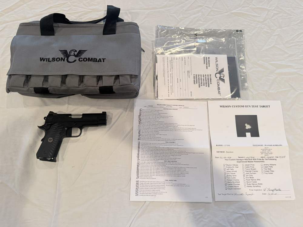 WILSON COMBAT TACTICAL CARRY COMPACT .45 ACP 4" LOADED WITH OPTIONS!-img-14