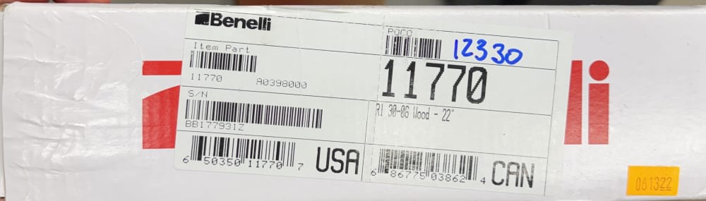 New! Benelli Arms R1 Rifle 30-06 SPRG 22" Barrel Walnut AA 11770-img-8