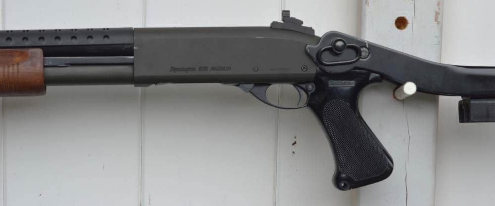 Remington 870 Magnum Police 12 Gauge,  Factory Top Fold Metal Stock -img-5