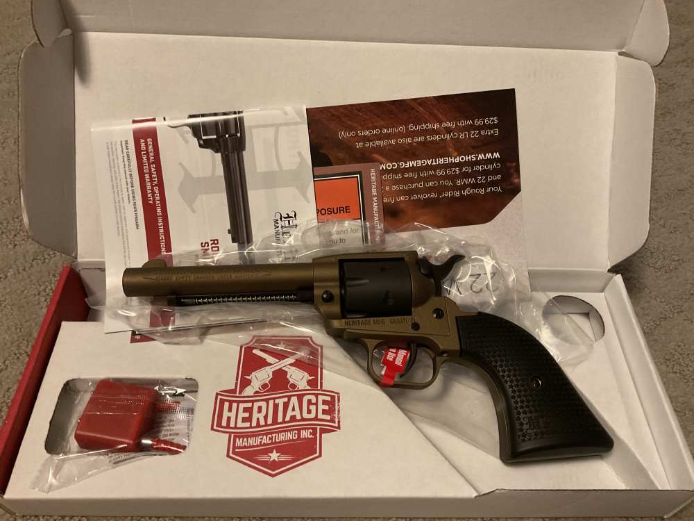 Heritage Rough Rider - .22LR - Polymmer Black with Burnt Bronze Cerakote-img-0
