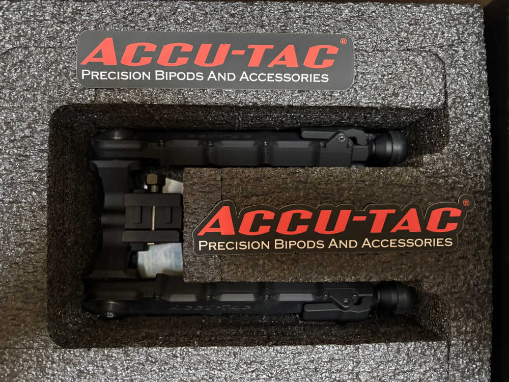 Accu-Tac HD-50 50BMG Heavy Duty Rifle Bipod Black Finish-img-0