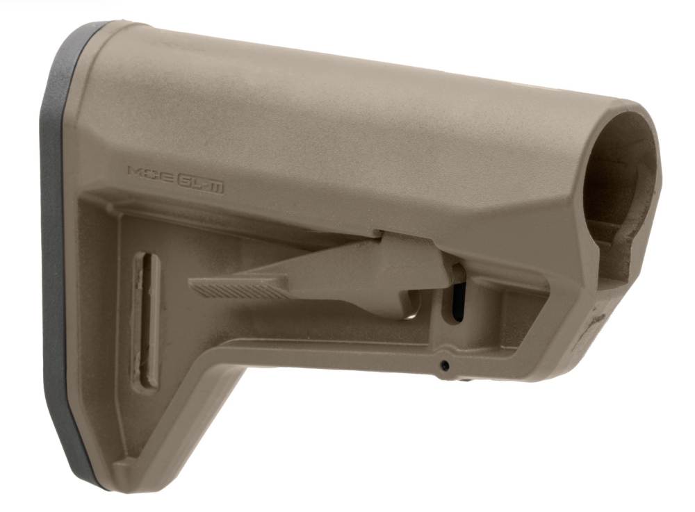 Magpul MOE SL-M Carbine Stock Fits Mil-Spec Buffer Tubes Matte Finish FDE-img-1