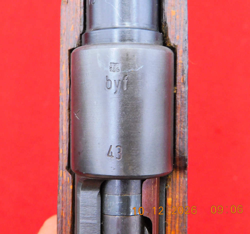 WWII German Russian Capture 8mm K98 Mauser BYF 1943 Matching EXCELLENT-img-4