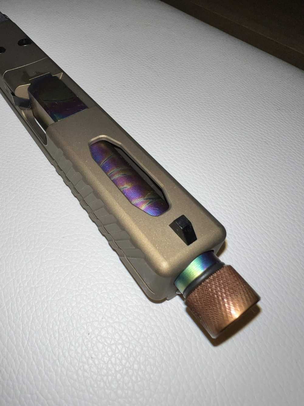 G19 Bronze slide Rainbow threaded barrel-img-4