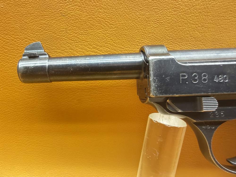 RARE 1940 Walther 480 Code P.38 9mm all matching parts and grips-img-10