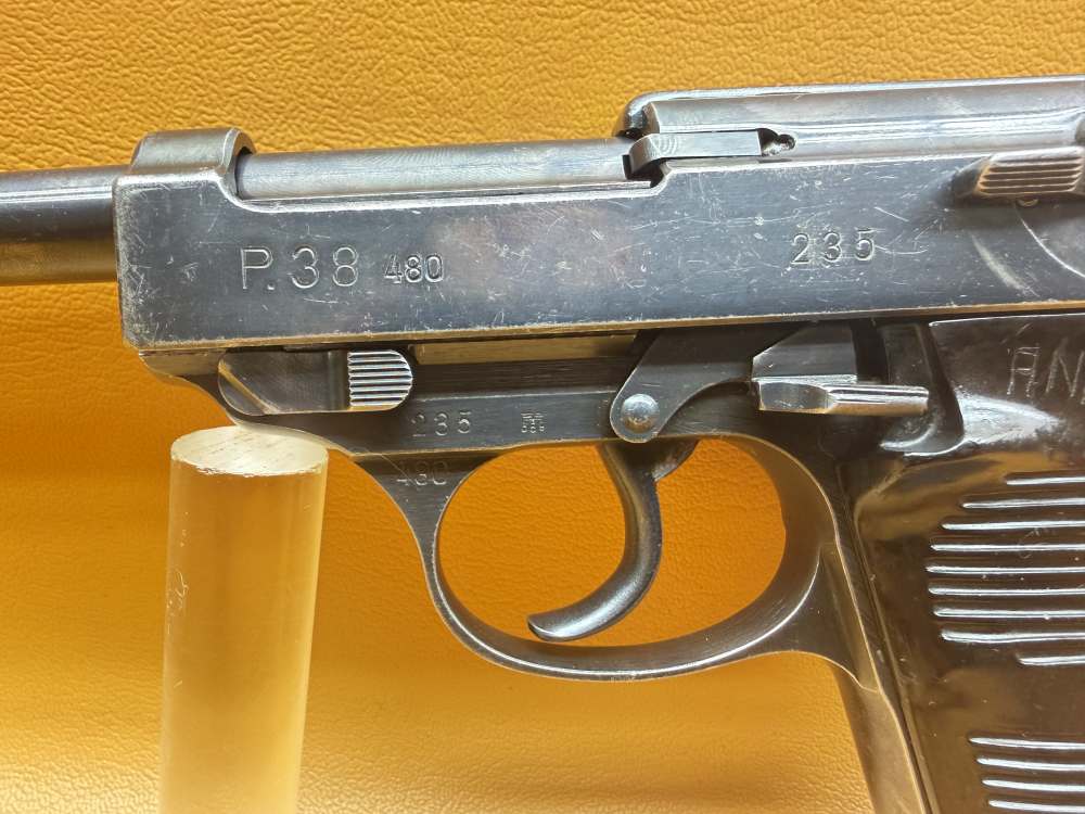 RARE 1940 Walther 480 Code P.38 9mm all matching parts and grips-img-8